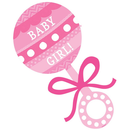 Baby Shw Pink Baby Girl Rattle