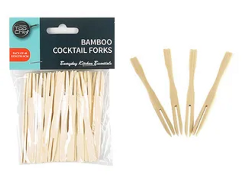 BAMBOO COCKTAIL FORKS/40
