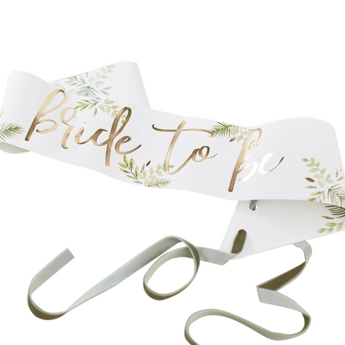 GR Botanical Hen Gold H-S Sash