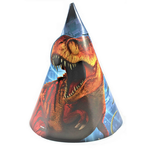 Jurassic World Cone Hats - Ppr 8pk