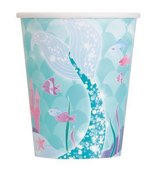 MERMAID 8 x 9oz CUPS