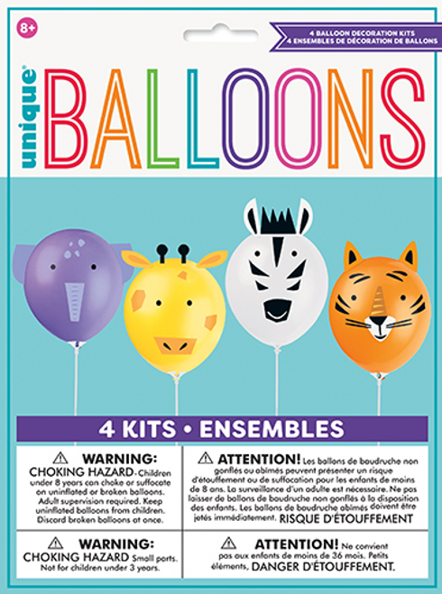 4 12" MAKE YOUR OWN ANIMAL BALLOON