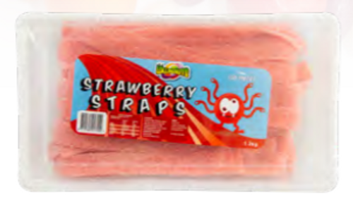 Strawberry Sour Straps 1.2kg