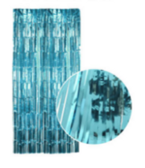 Metallic Curtain (Light Blue)