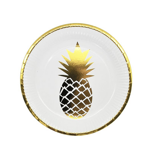 Pineapple Plates 23cm 6pk*