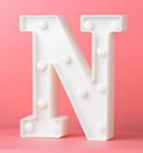 LED Letter N