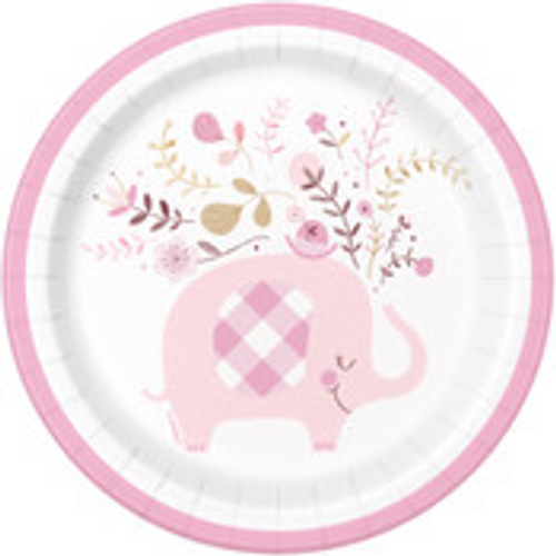 PINK ELEPHANT 8 x 7" PLATES