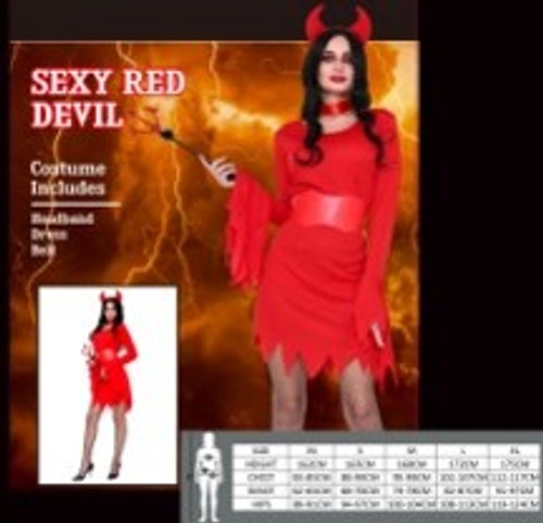 DEVIL DRESS-2A SIZE (MED & LRG) DEVIL DRESS-2A SIZE (MED & LRG)