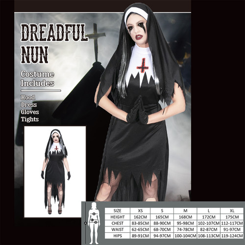 DREADFUL NUN COSTUME DREADFUL NUN COSTUME