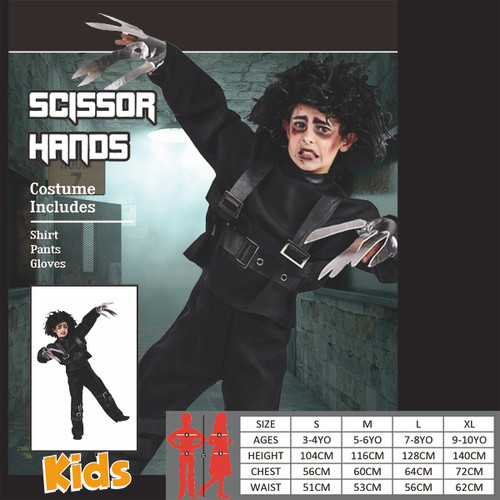 SCISSORHAND BOY COSTUME SCISSORHAND BOY COSTUME