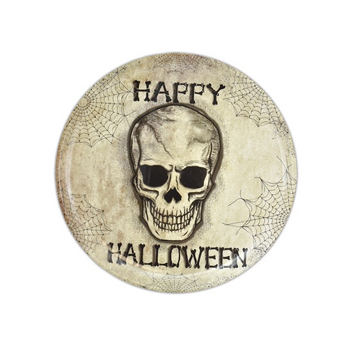 HWEEN CANDY TRAY SKULL RND 35CM HWEEN CANDY TRAY SKULL RND 35CM