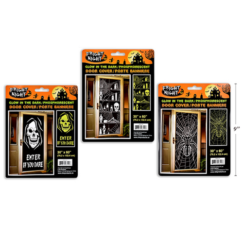 HWEEN GLOW IN DARK DOOR COVER 76X152CM HWEEN GLOW IN DARK DOOR COVER 76X152CM