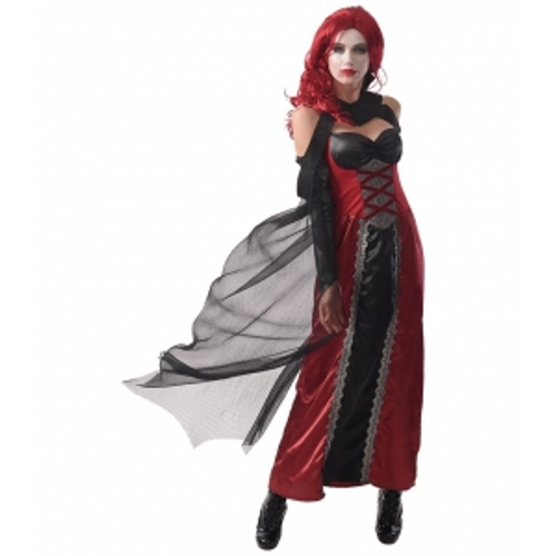 SEXY VAMPIRESS COSTUME, CAPE DRESS SEXY VAMPIRESS COSTUME, CAPE DRESS