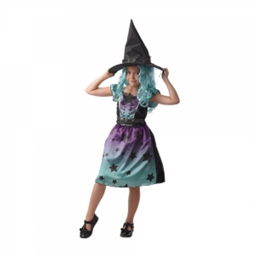 GIRLS STARRY WITCH HAT DRESS GIRLS STARRY WITCH HAT DRESS