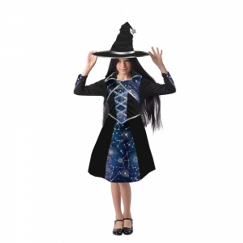 GIRLS GALAXY WITCH, DRESS , HAT GIRLS GALAXY WITCH, DRESS , HAT