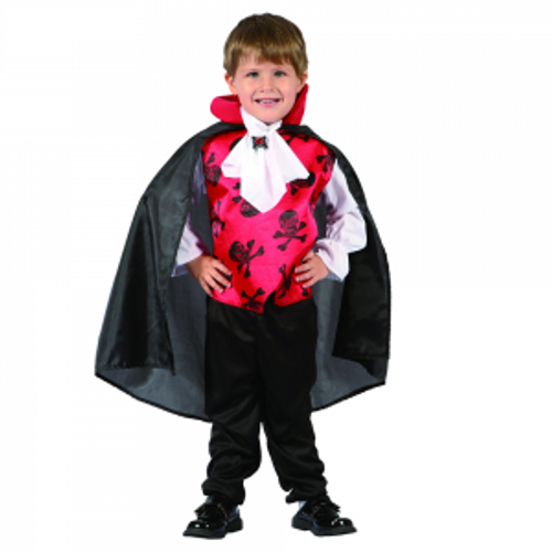 TODDLER VAMPIRE , SHIRTW/ VEST, CAPE , JABOT TODDLER VAMPIRE , SHIRTW/ VEST, CAPE , JABOT