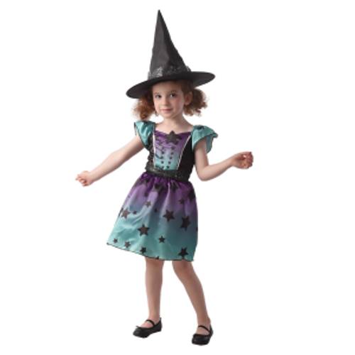 TODDLER STARRY WITCH, DRESS , HAT TODDLER STARRY WITCH, DRESS , HAT