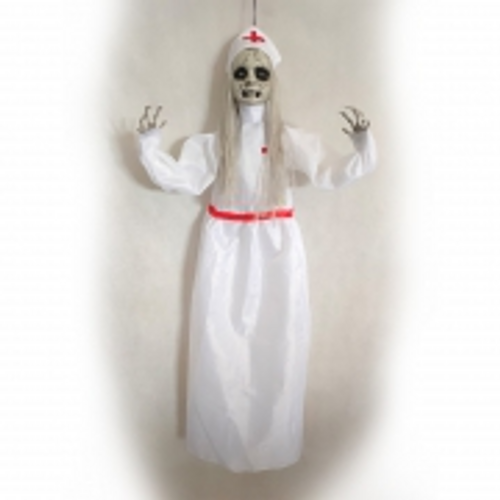 HWEEN HANGING NURSE 100X12X120CM SHAKING & SOUND HWEEN HANGING NURSE 100X12X120CM SHAKING & SOUND