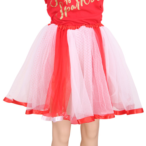 KIDS RED/WHITE CHRISTMAS TUTU