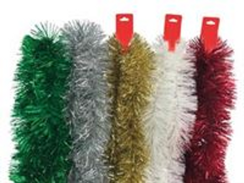 TINSEL 9CM X 2M TRAD MIX
