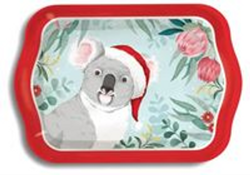 MELAMINE TRAY LRG XMAS AUSTRLNA