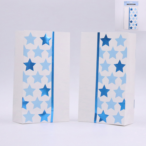 *BLUE SKY STAR PARTY LOOT BAGS PK6