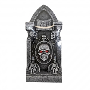 912mm TALL TOMBSTONE W RED FLASHING EYES