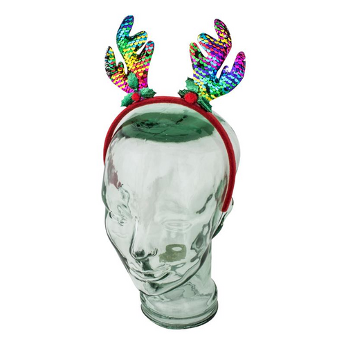 Headband Antler Reversible Sequence Multi-Colour