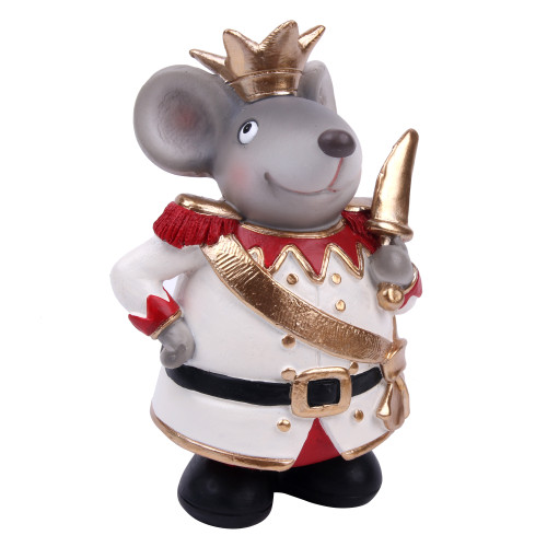 ROYAL CHRISTMAS MOUSE POLYRESIN 10x8x15CM