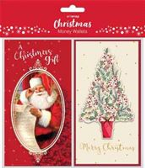 FSC MIX WALLET MONEY 4PK XMAS CONTEMP