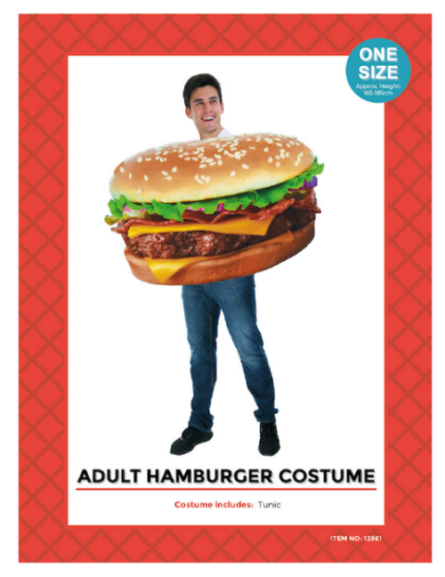 Adult Hamburger Costume