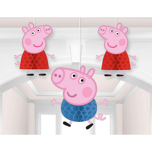 Peppa Pig Hcomb Deco - Tissue & Ppr 3pk*