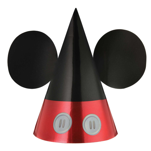 Mickey Forever Die-Cut Foil Cone Hats 8pk