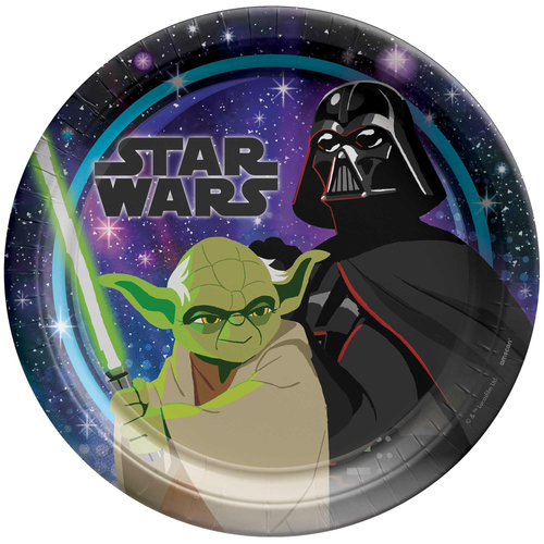 Star Wars Galaxy 9in/23cm Rnd Plate 8pk