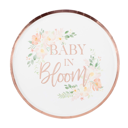 GR Baby in Bloom 9.5in/24cm Ppr Plate H-S