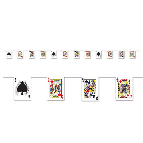 Playing Card Pnt Bnr Plas 18cm x 3.66m