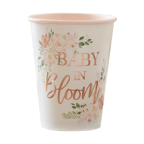 GR Baby in Bloom H-S 9oz/266ml Ppr Cups