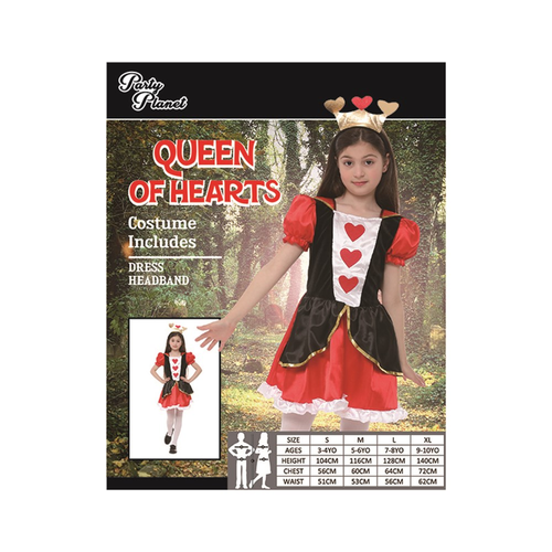 CHILD QUEEN OF HEARTS COSTUME 