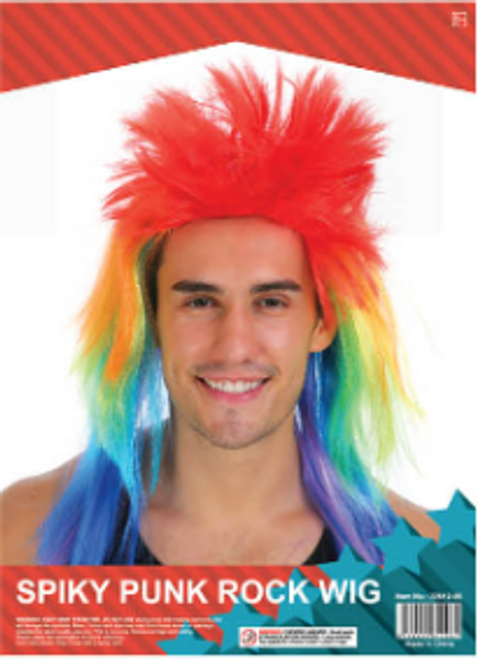 Spiky Long Wig (Rainbow)