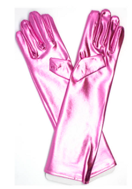 Metallic Glove (Long) (Pink)
