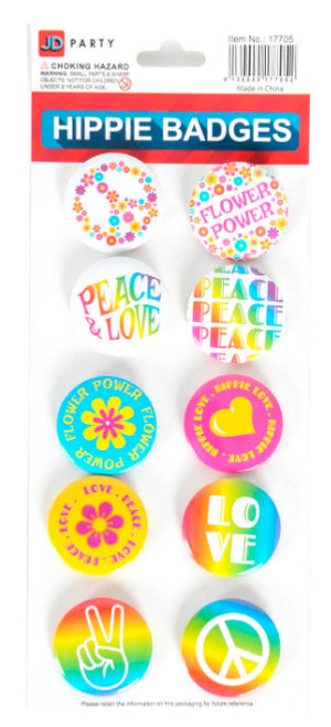 Party Badges (Hippie)