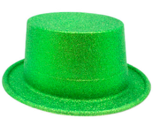 Glitter Top Hat (Green)