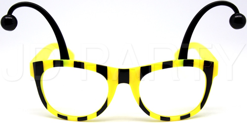 Party Glasses Bumble Bee