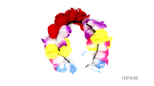 Hawaiian Flower Headband (Rainbow)