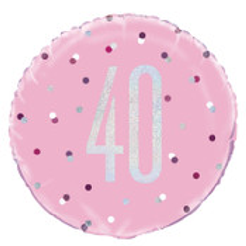 PINK 18" FOIL PKG - 40