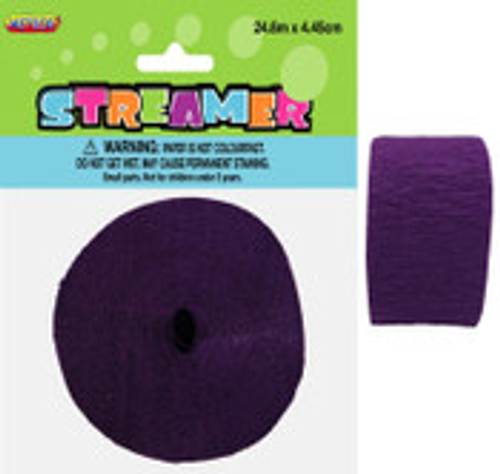 CREPE STREAMER - DEEP PURPLE