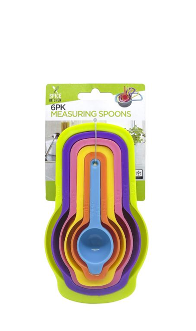 6PK Plastic Nested Measuring Spoons