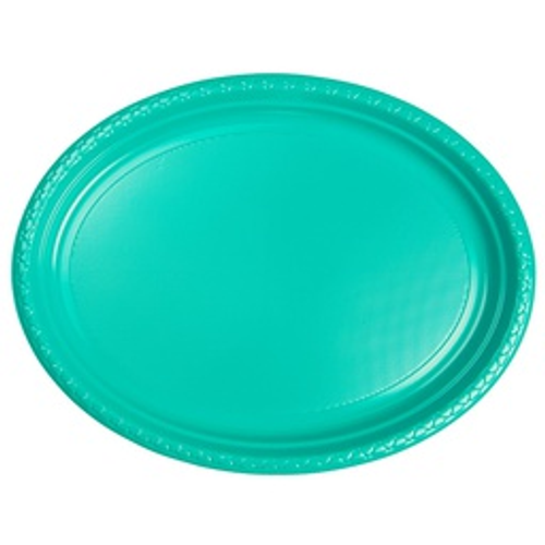 FS Oval Large Plate 12 Classic Turquoise 20pk"