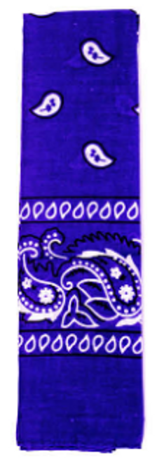 Bandana (Paisley) (Dark Blue)Cotton