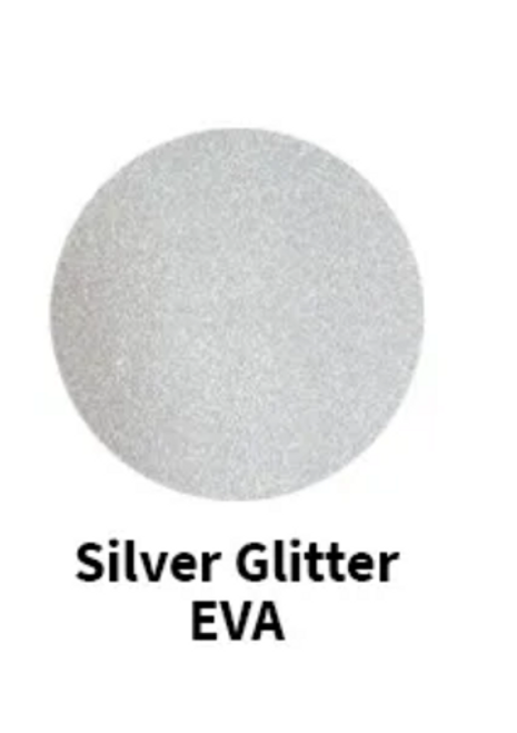 40X60CM GLITTER EVA SHEET-SILVER